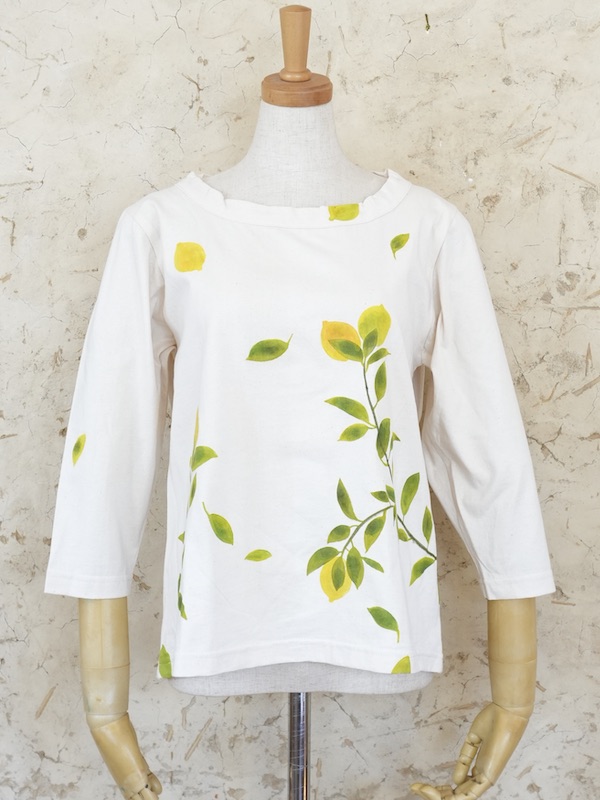 檸檬　七分袖Tシャツ　中
