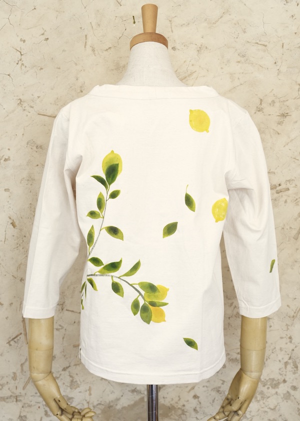 檸檬　七分袖Tシャツ　中