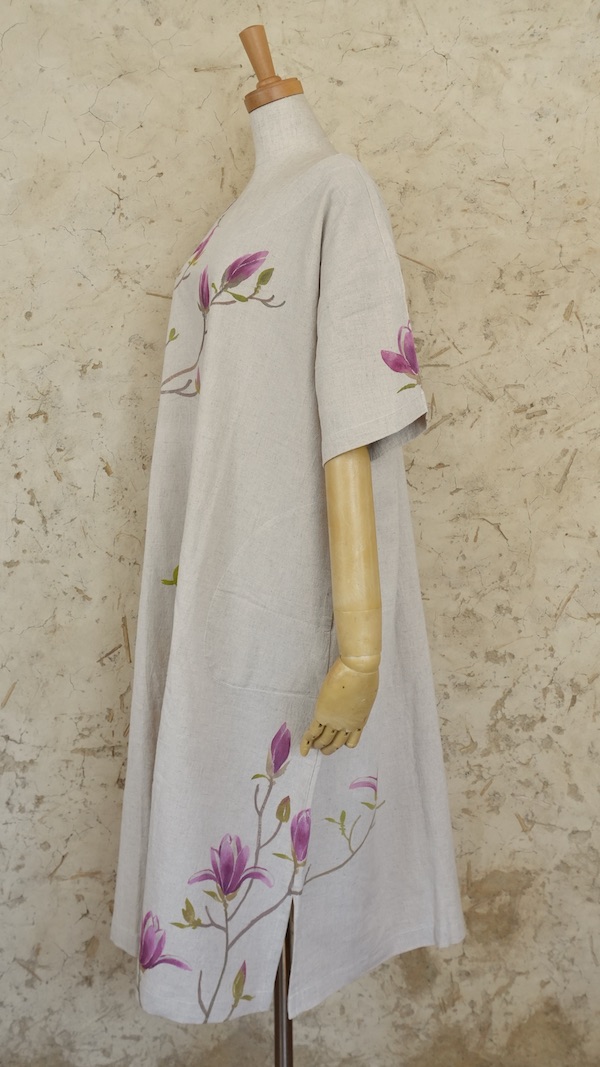 木蓮　ゆるワンピ半袖　中