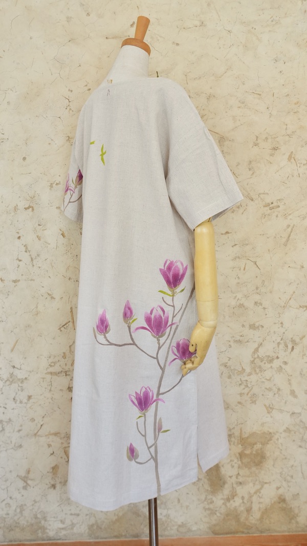 木蓮　ゆるワンピ半袖　中