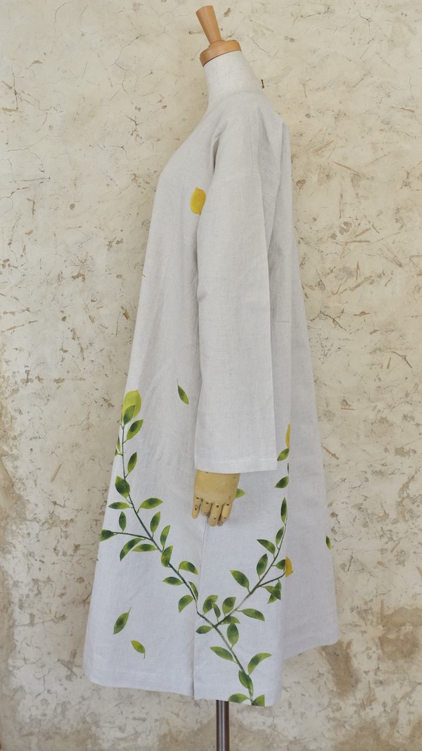 檸檬　ゆるワンピ長袖　中