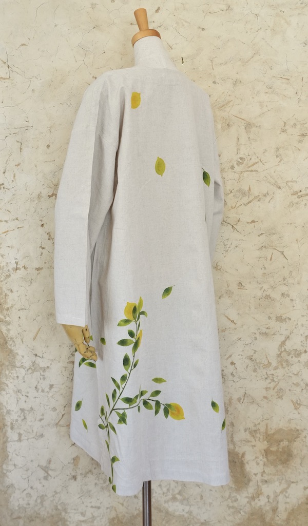 檸檬　ゆるワンピ長袖　中